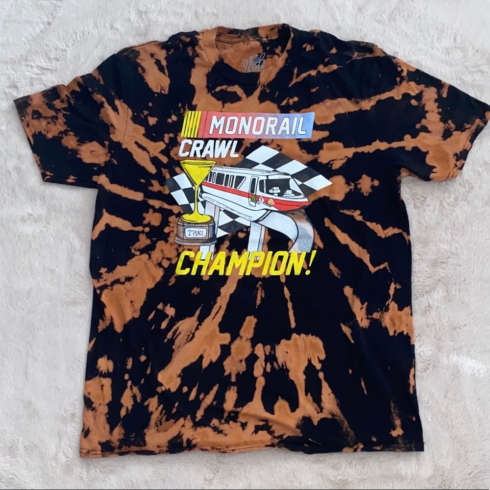 Monorail Crawl Lost Bros Custom Dyed Shirt